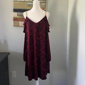 Michael Kors off shoulder long sleeve red dress Size Small ( New with tag)